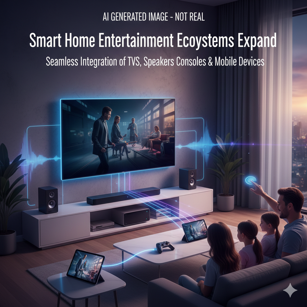 Smart Home Entertainment Ecosystems Expand as TVs, Speakers, Consoles and Mobile Devices Work Seamlessly Together