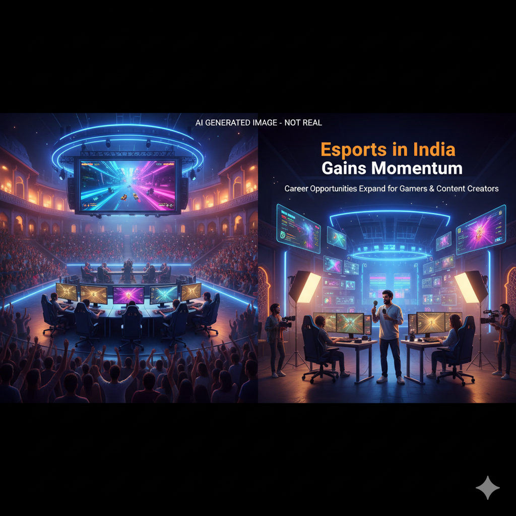 Esports in India Gains Momentum as Career Opportunities Expand for Gamers and Content Creators