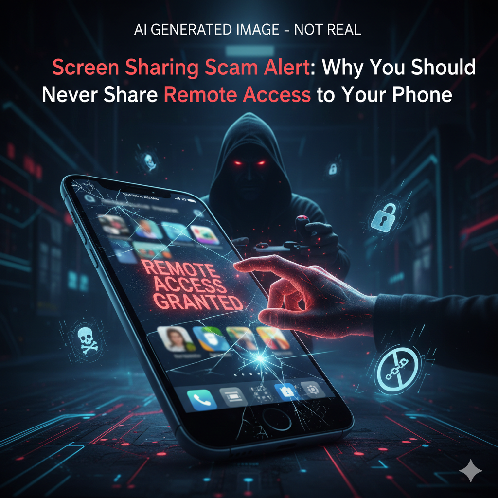 Screen Sharing Scam Alert: Why You Should Never Share Remote Access to Your Phone