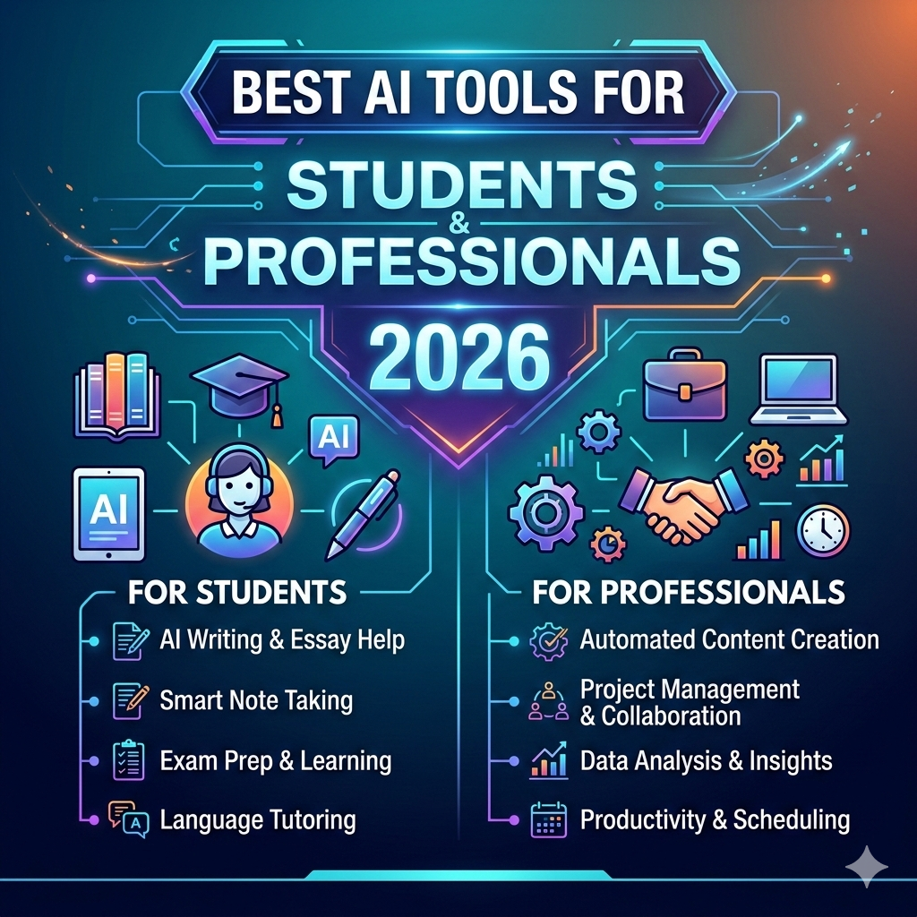 Best AI Tools for Students and Professionals in 2026