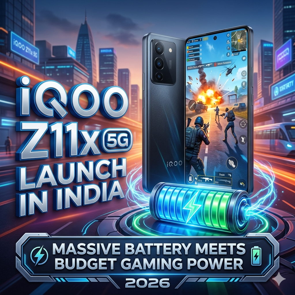 iQOO Z11x 5G Launch in India: Massive Battery Meets Budget Gaming Power in 2026
