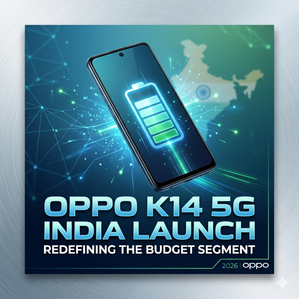 Oppo K14 5G India Launch: A Battery-Focused Smartphone Redefining Budget Segment in 2026